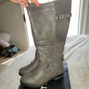 Torrid 7 wide calf boot charcoal grey